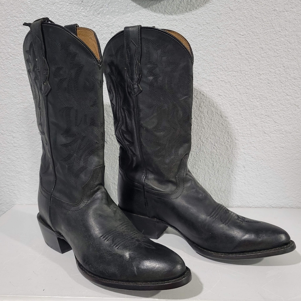 Shyanne Raven Western Boots Cowgirl Round Toe - Women's Size 9.5 Black - Picture 3 of 11